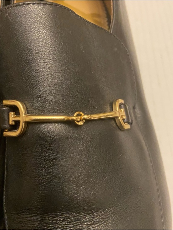 Sam Edelman Dark Navy Almond Toe Horse Leather Bit Loafer Shoes Size 8. - Picture 7 of 14